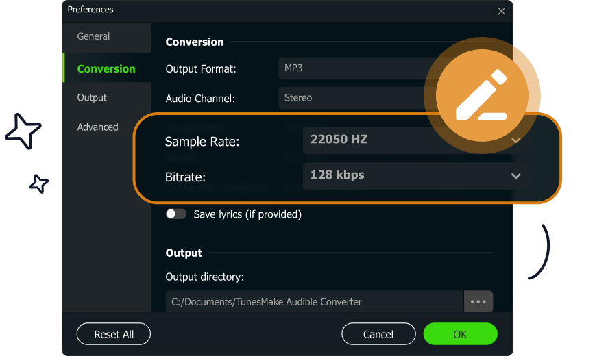 faster audible converter