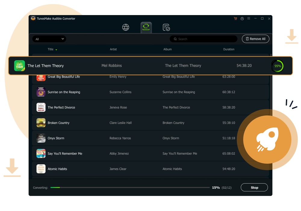 faster audible music converter