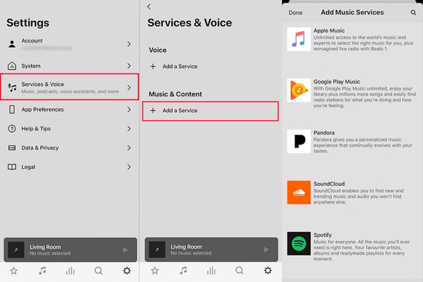 connect tidal to sonos via sonos