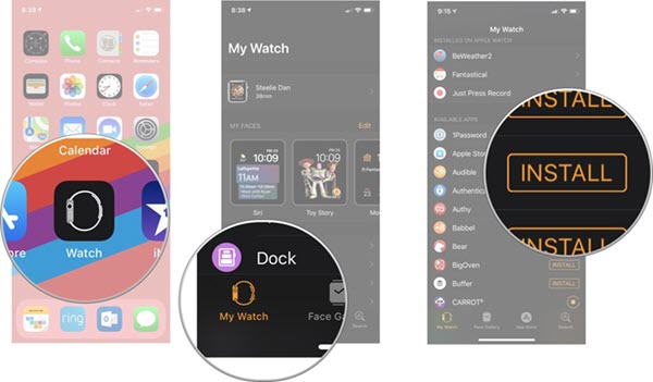 install audible on apple watch from iphone