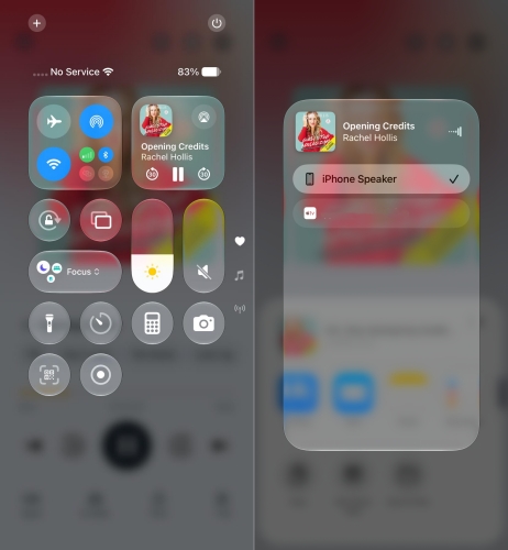 airplay audible from iphone