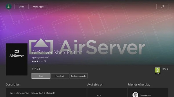 install airserver on xbox