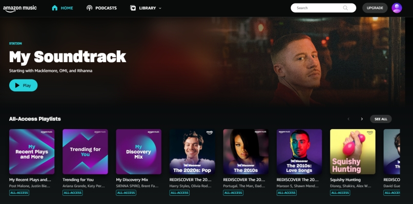 amazon music web player