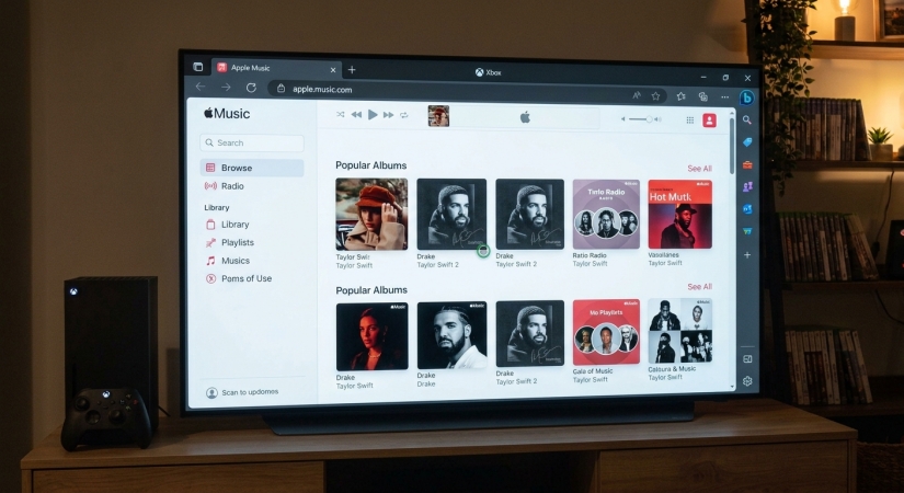 access apple music web player on xbox