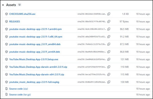 assests on youtube music github