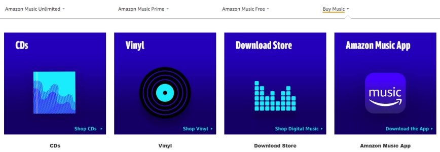 buy music in amazon