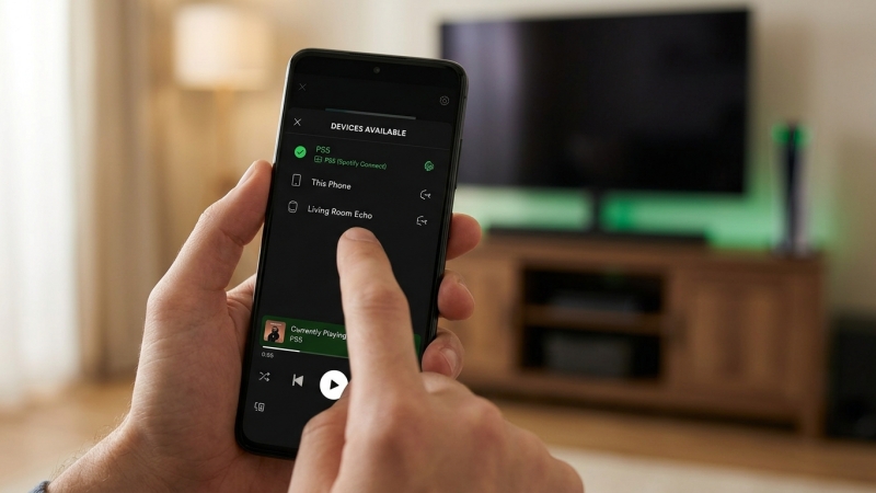 enter spotify credentials on ps5