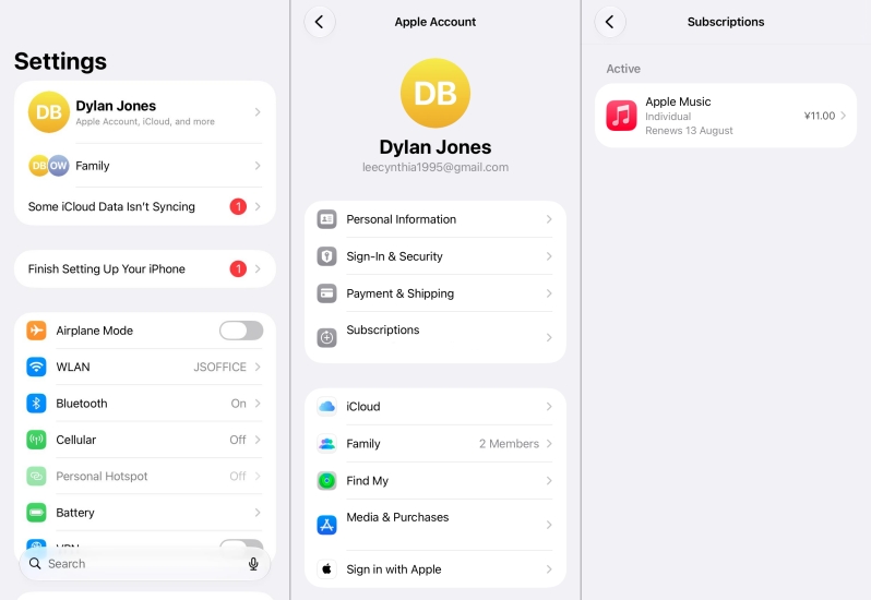 check the apple music subscription plan