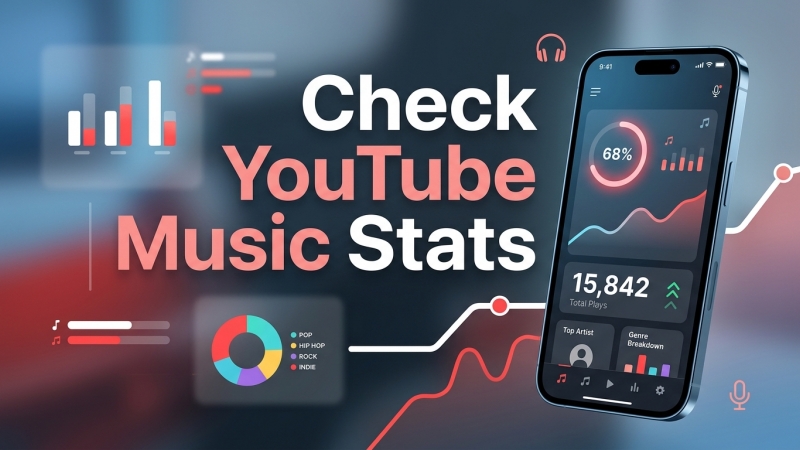 check youtube music stats