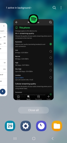 close spotify on android
