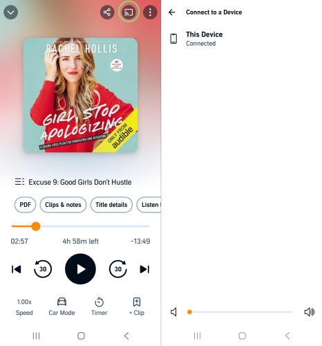 play audible via bluetooth