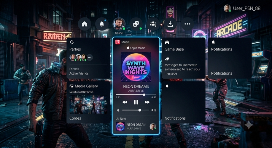 control apple music on ps5