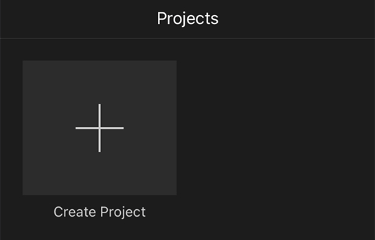 create project on imovie