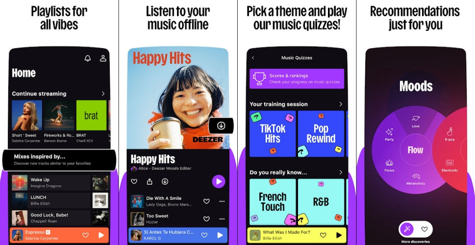 deezer premium apk features