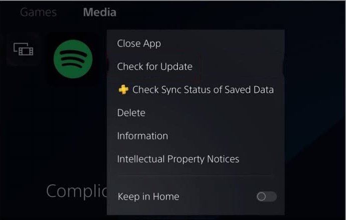 delete spotify on ps5