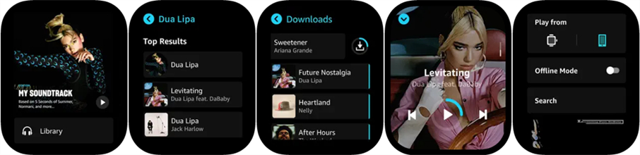 download amazon music tracks on apple watch
