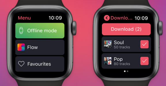 download deezer music on apple watch