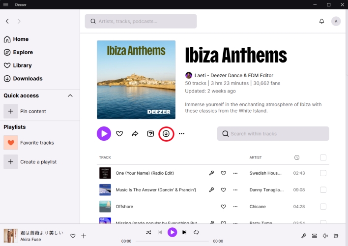 download music from deezer on computer