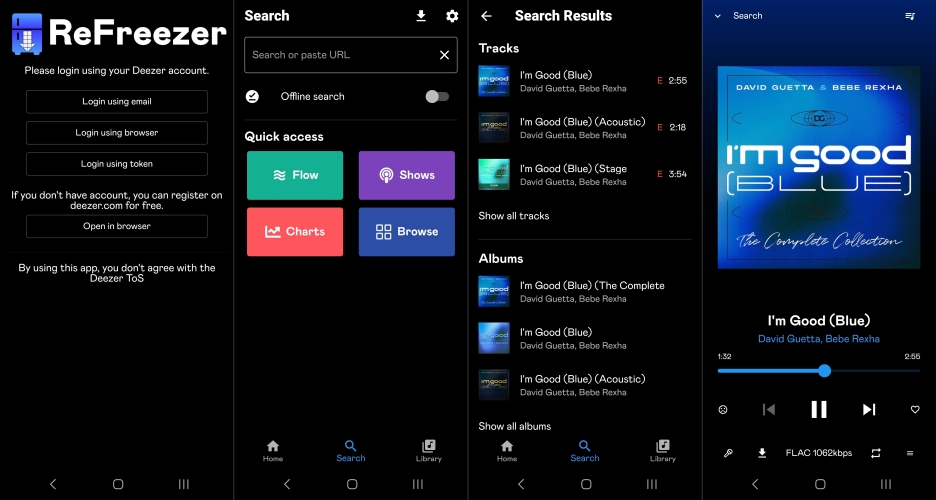 download music in refreezer