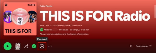 spotify radio on desktop