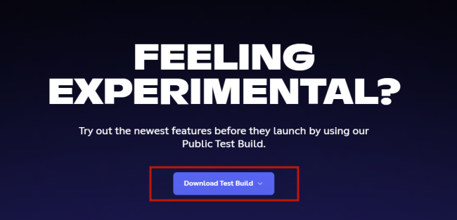 download test build discord
