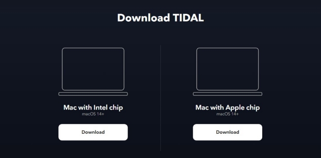 download different version of tidal on mac