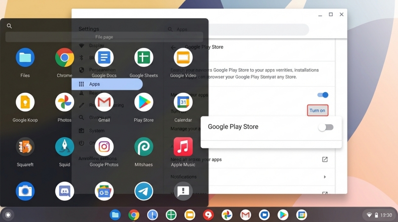 enable google play store on chromebook