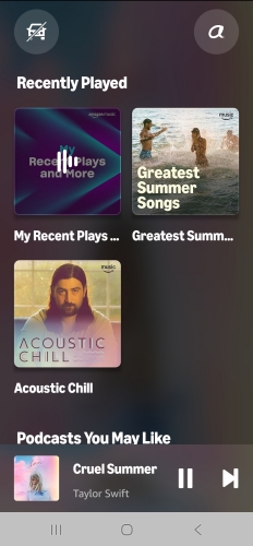 exit amazon music car mode