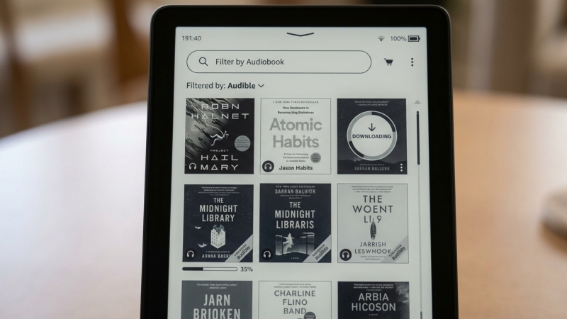 filter audible on kindle
