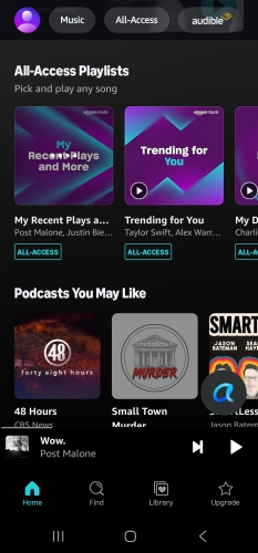 find amazon music all-access playlist