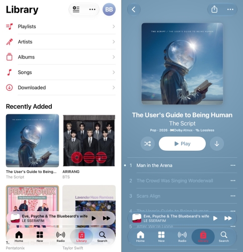 find pre-saved song on apple music