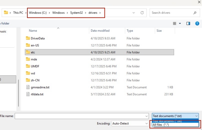 find spotify host file