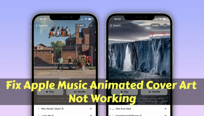 fix apple music animated cover art not working