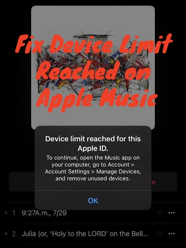 fix device limit reached on apple music