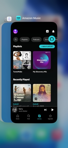 force stop amazon music on iphone