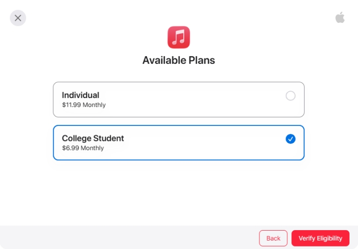 get apple music student discount