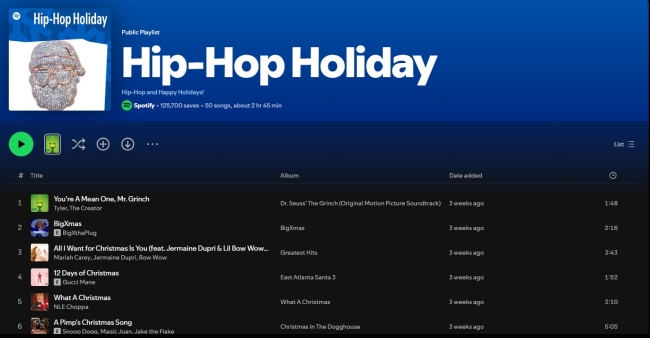 hiphop holiday