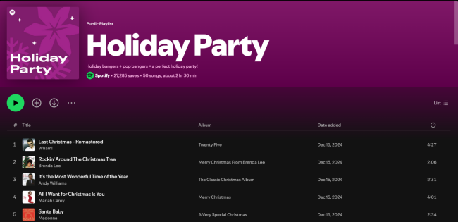holiday party