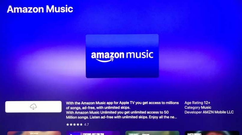 install amazon music on apple tv