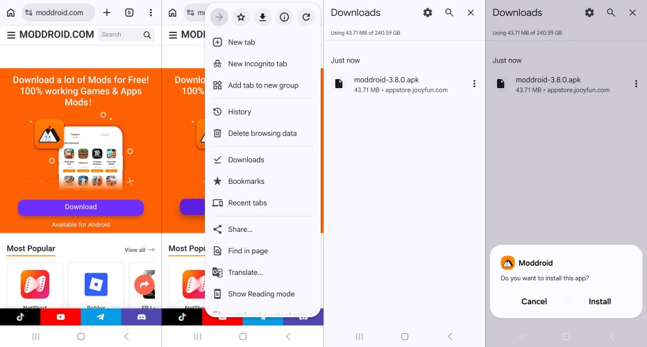 install moddroid