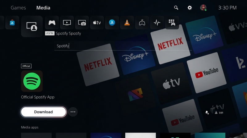 install spotify on ps5
