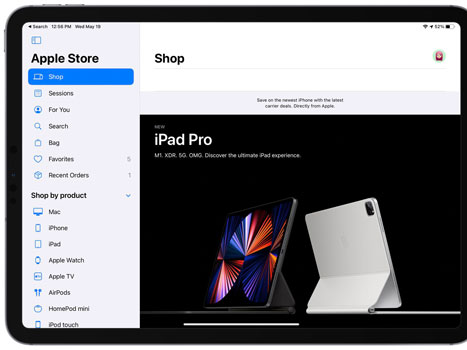 ipad apple store
