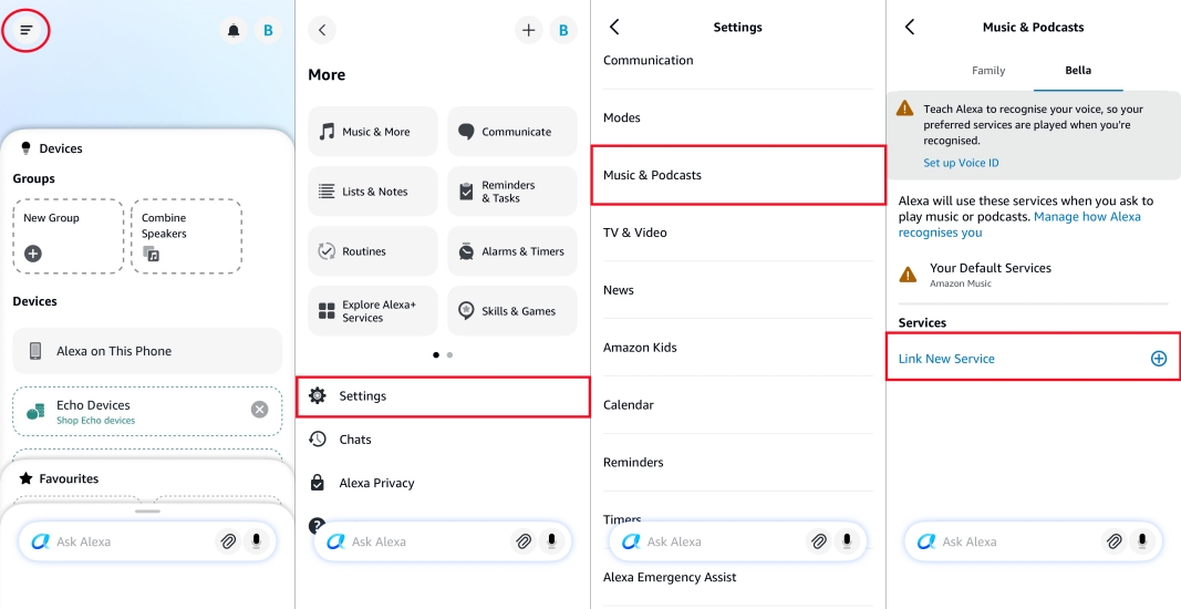link apple music to alexa