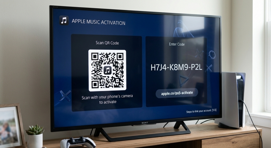 link apple music to ps5