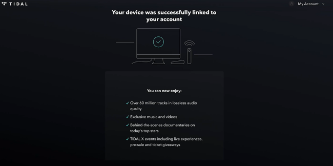 link tidal to denon dj sucessfully