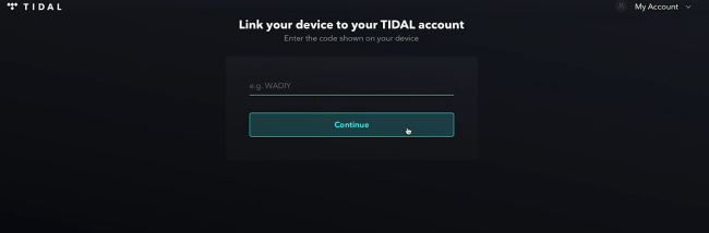 link tidal website