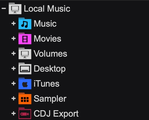 local music in virtual dj