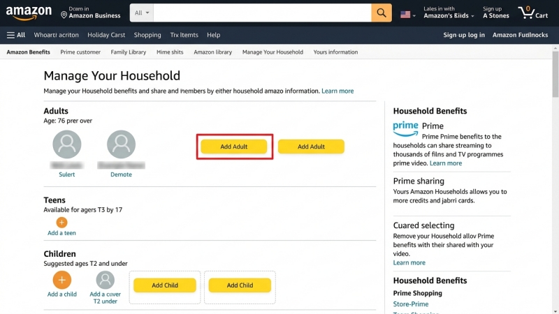 manage amazon household