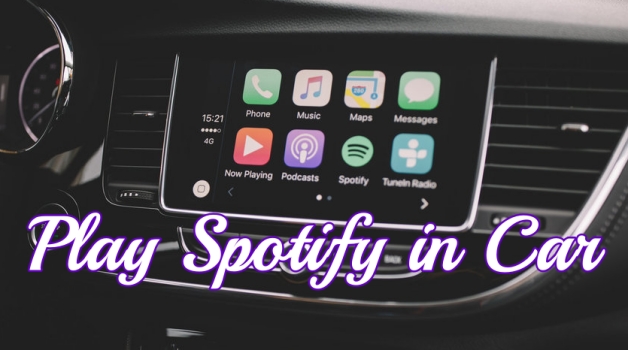 play spotify in car