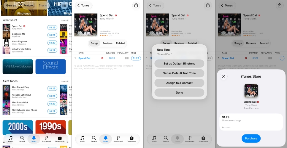 purchase ringtone for iphone